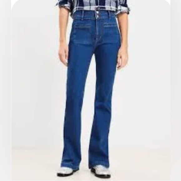 LOFT The Slim Flare High Rise Jeans NWT - 29 - Picture 4 of 12